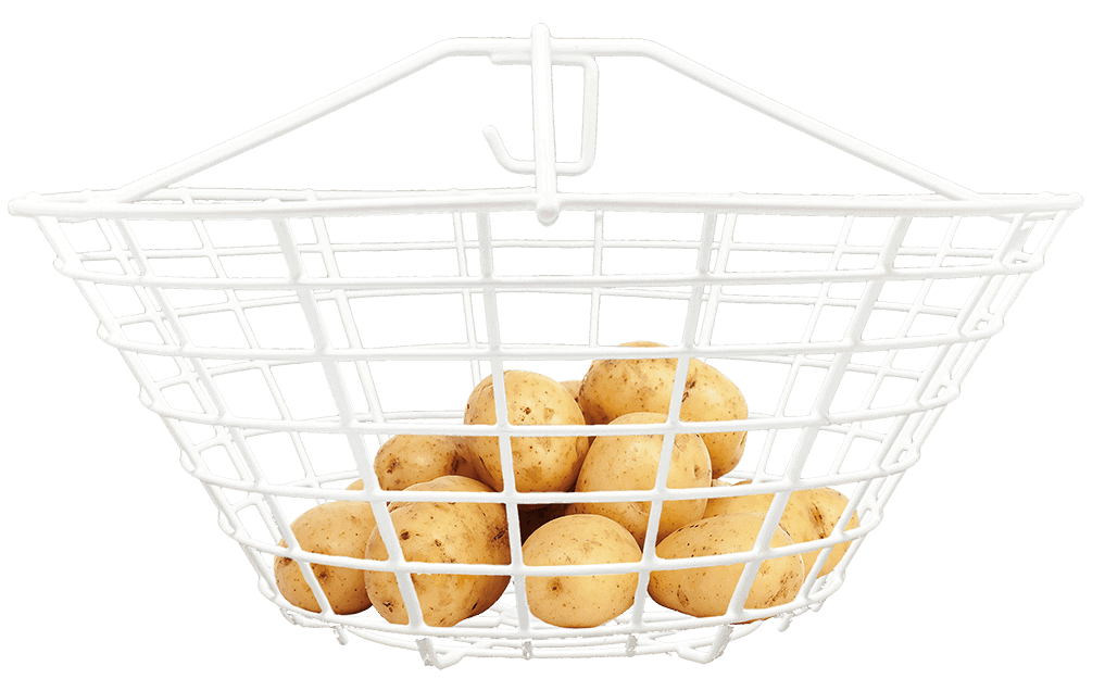 dry matter basket with potatoes