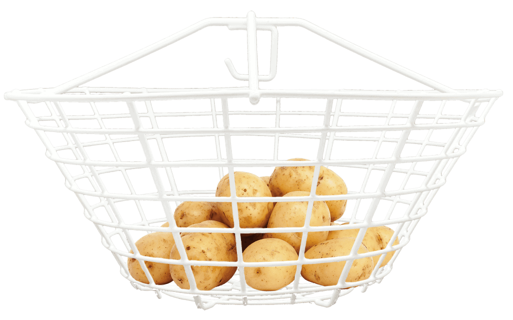 Der manuelle Hydrometerkorb von eifer enthält Kartoffeln zum Testen