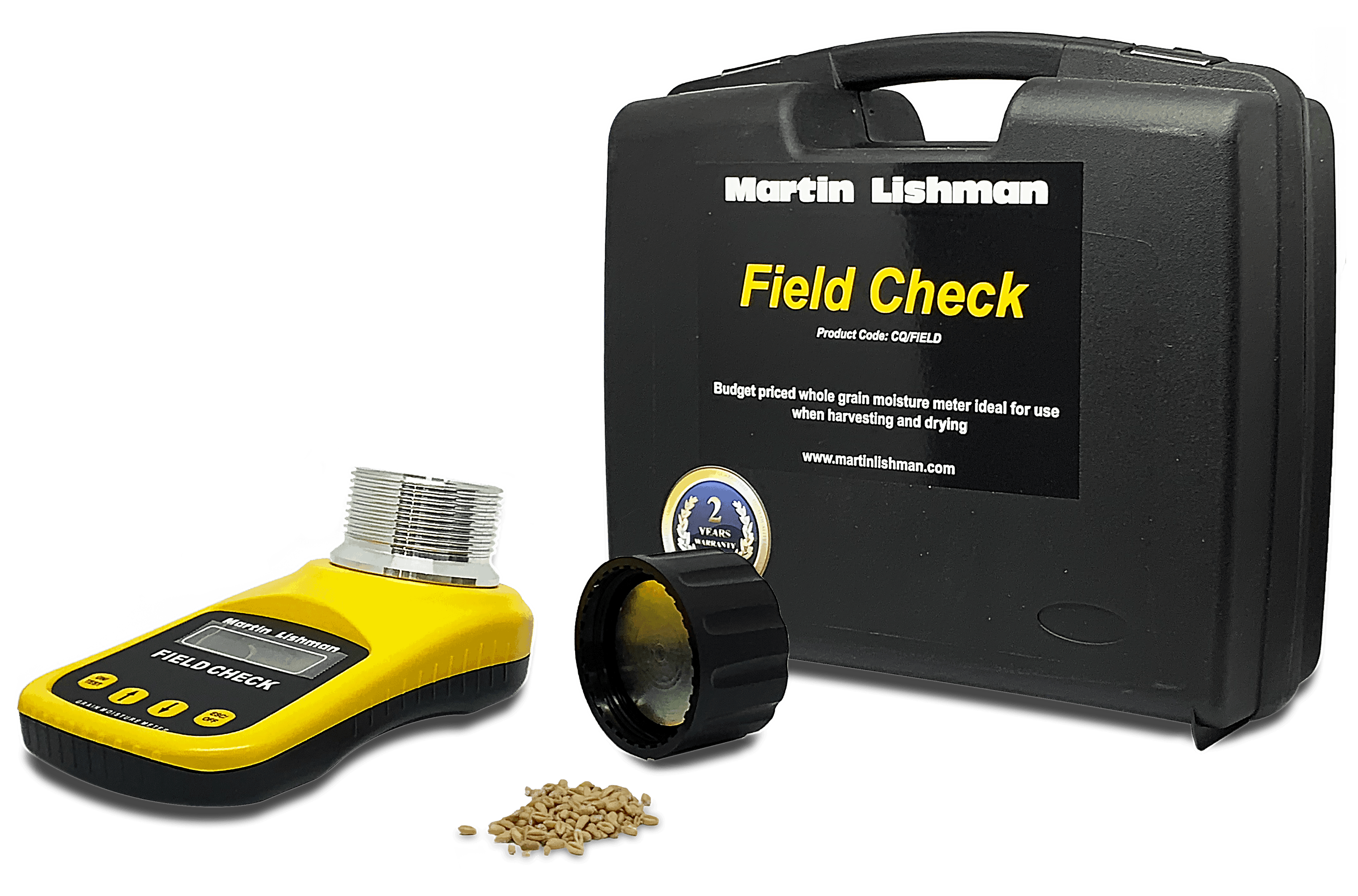 Martin Lishman field check moisture meter is ideal to leave in the combine for quick testing